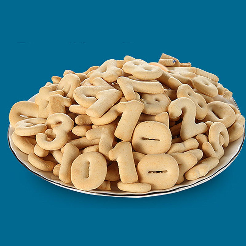 禾泱泱宝宝零食蔬菜味婴儿数字饼干80g儿童营养辅食磨牙棒小饼干