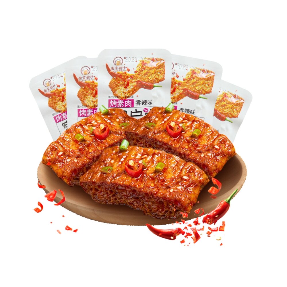 徽家铺子香辣辣手撕素肉约27包大刀肉辣条豆干素肉