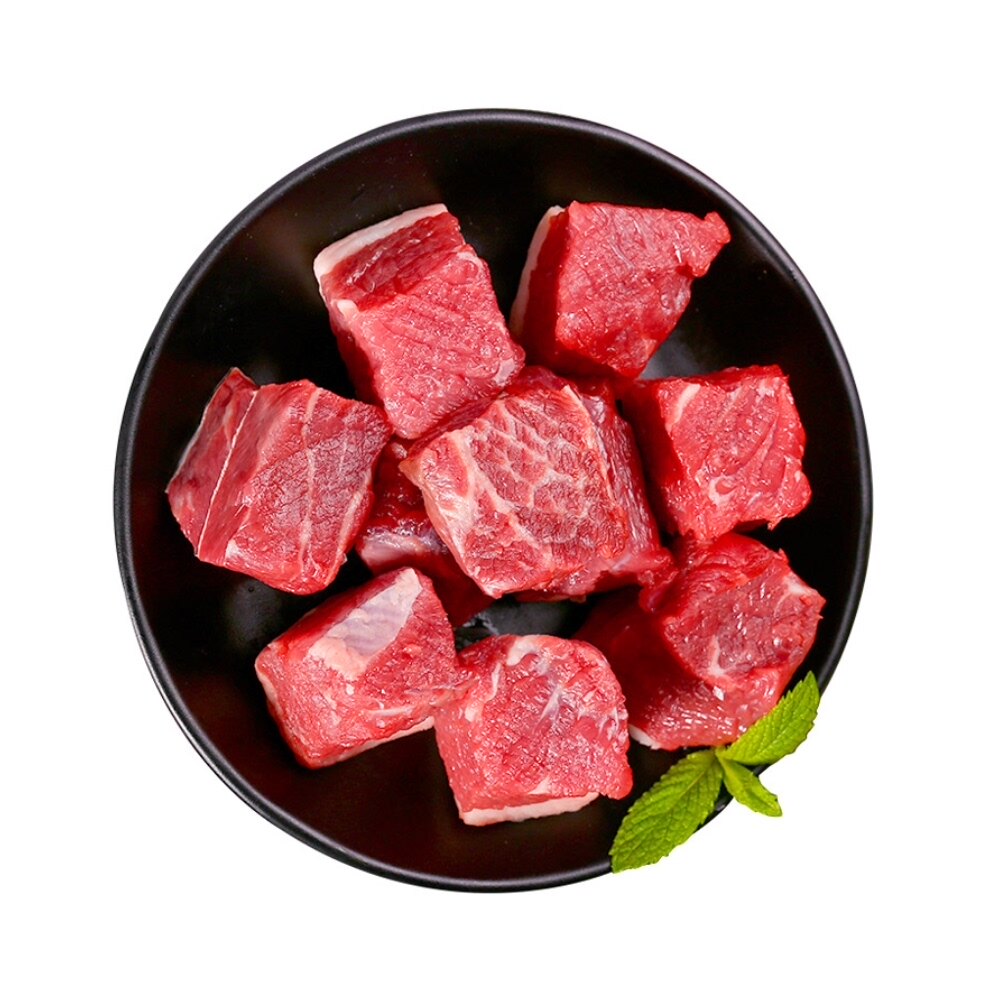 牛肉肉块大庄园国产精选2斤原切嫩牛新鲜生鲜生牛肉