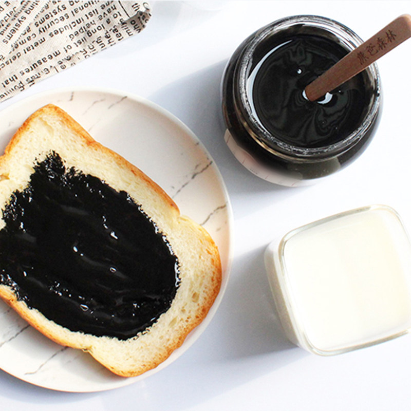 信太太郎儿童调味品宝宝无盐纯黑芝麻酱120g高钙拌调料