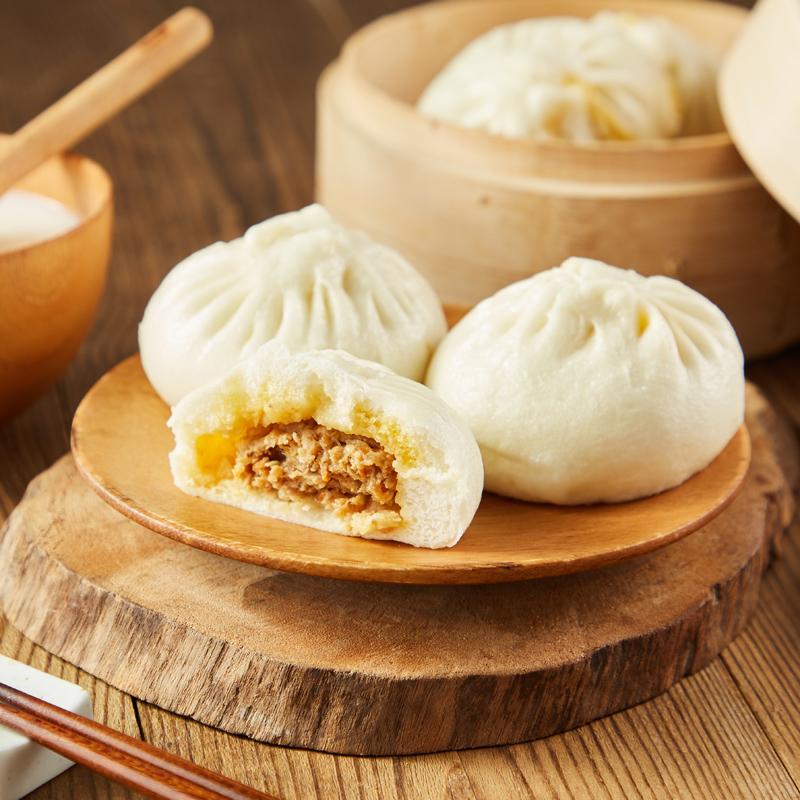 三和四美蟹黄300g速冻扬州包子早餐速食微波包点