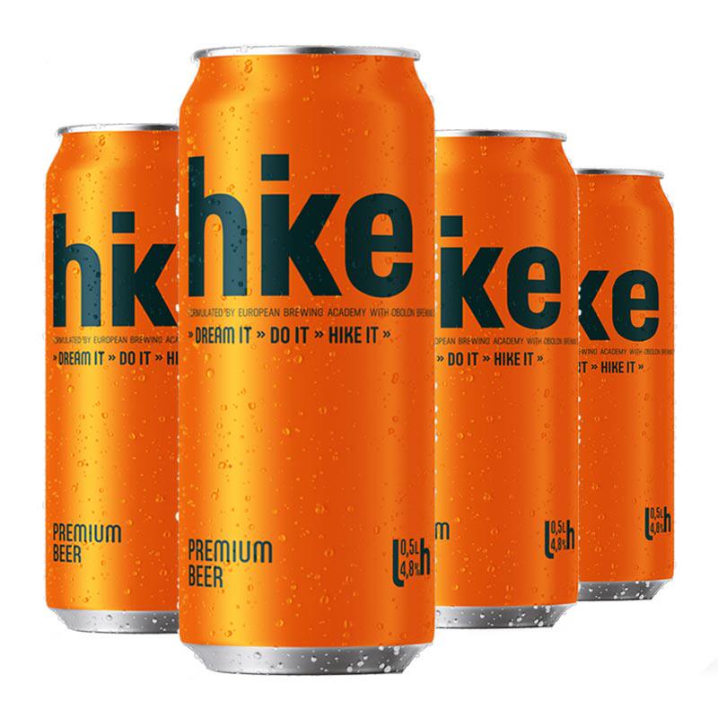 hike嗨的时间原装进口微醺原浆纯麦精酿拉格啤酒乌克兰500ml*4罐