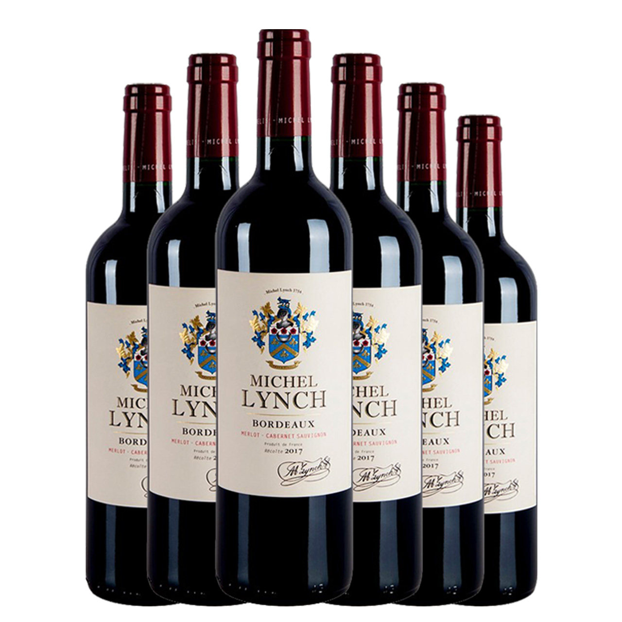 桃乐丝美诗丽致美乐进口红酒6瓶(热品库)