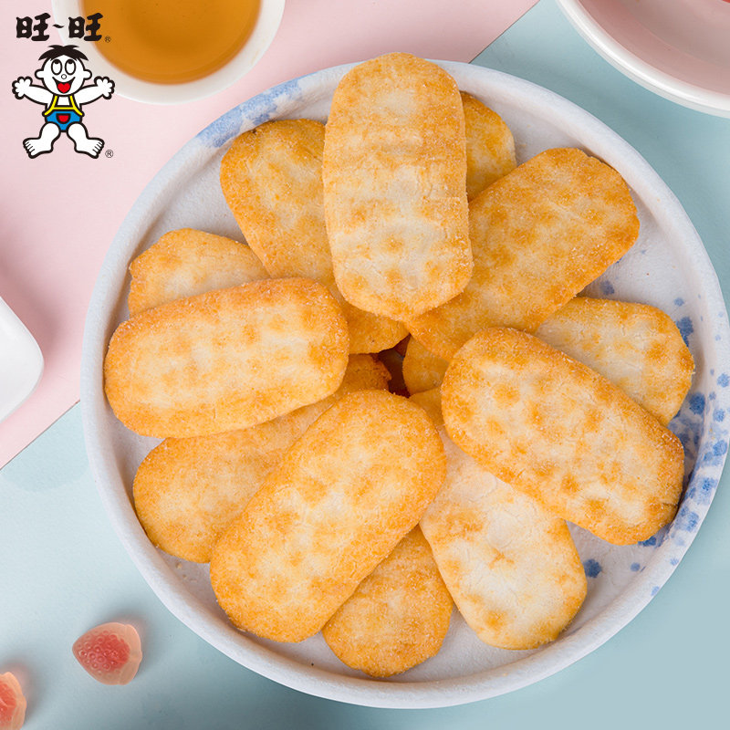 3包装旺旺仙贝休闲膨化零食