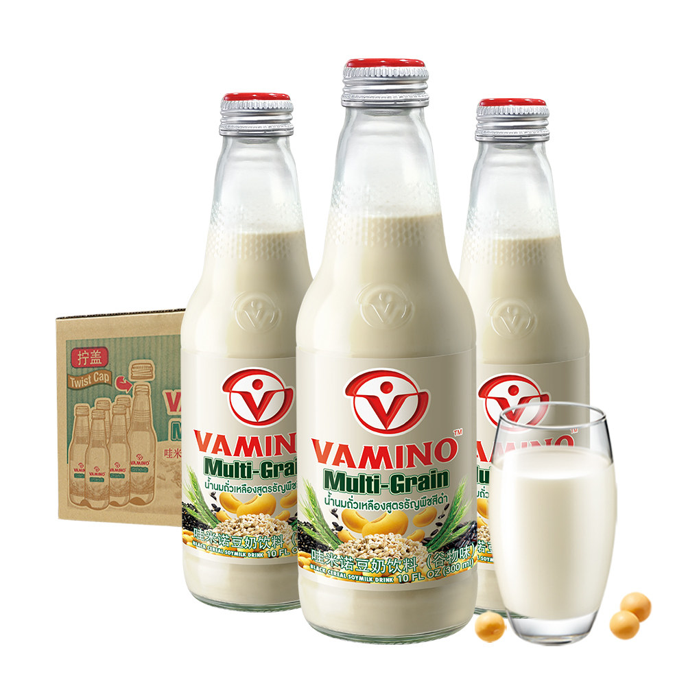 泰国哇米诺黑芝麻谷物豆奶300ml24