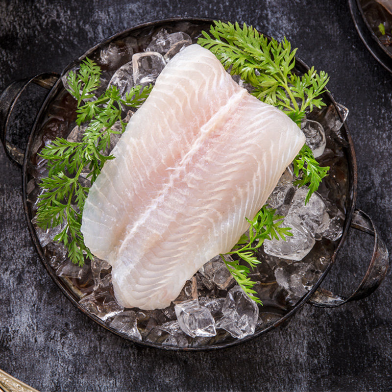 坤兴沙鱼净重800g3片装无骨无刺去皮鱼片冷冻巴沙鱼