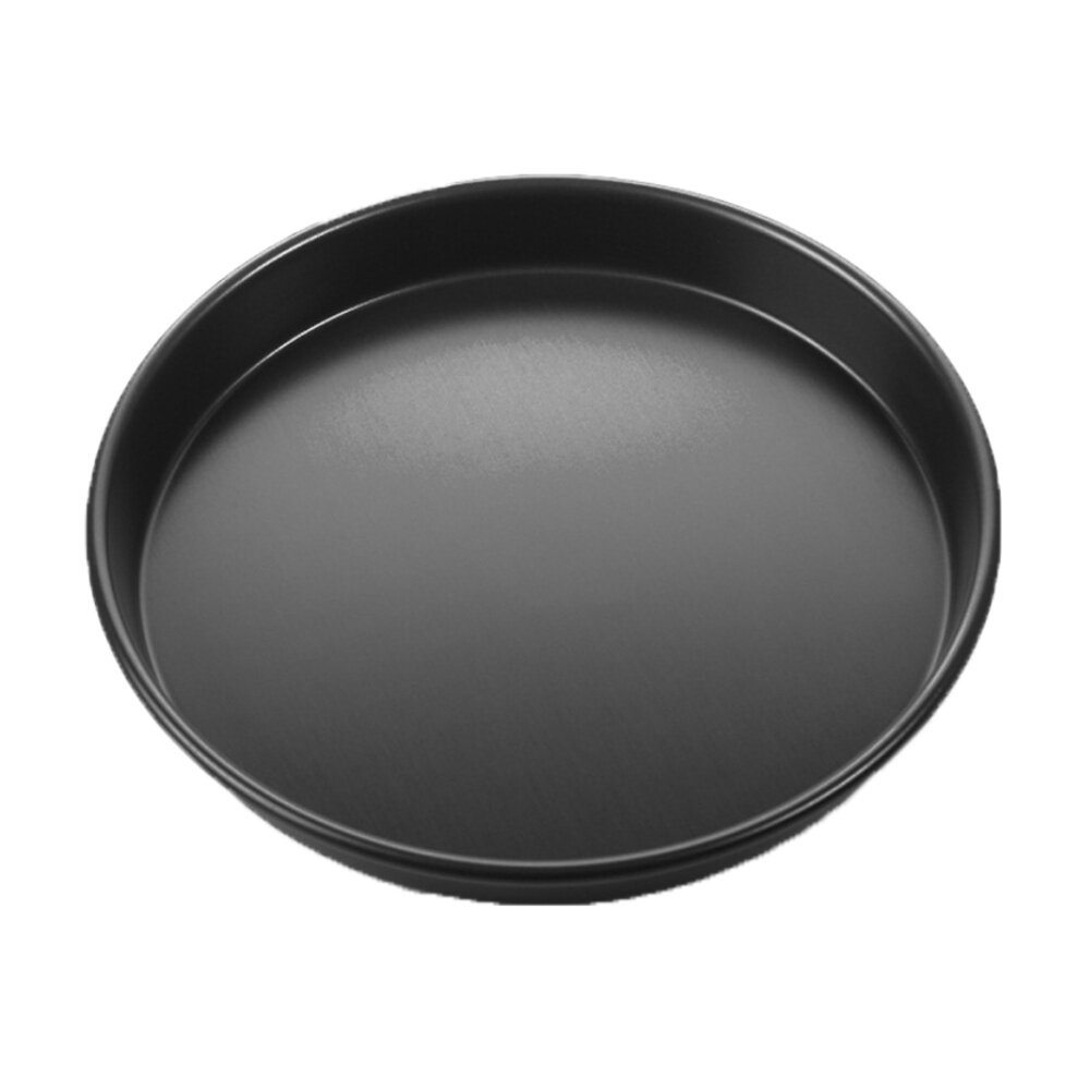 三能烘焙磨具披萨烤盘8寸黑色家用烘焙圆形pizza盘模具烤箱家用