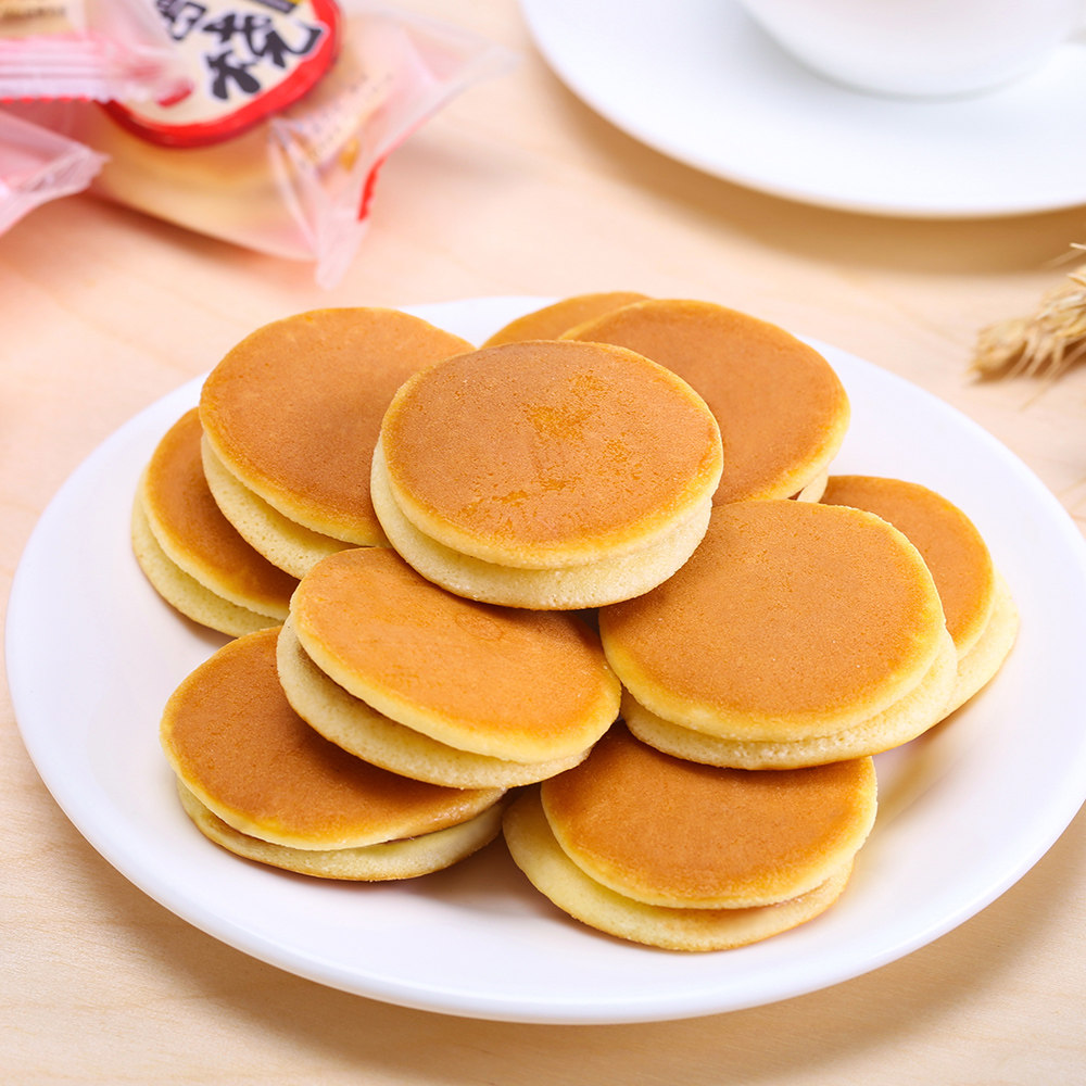 盼盼铜锣烧红豆味1kg 早餐整箱 蛋糕点心手撕面包零食休闲食品