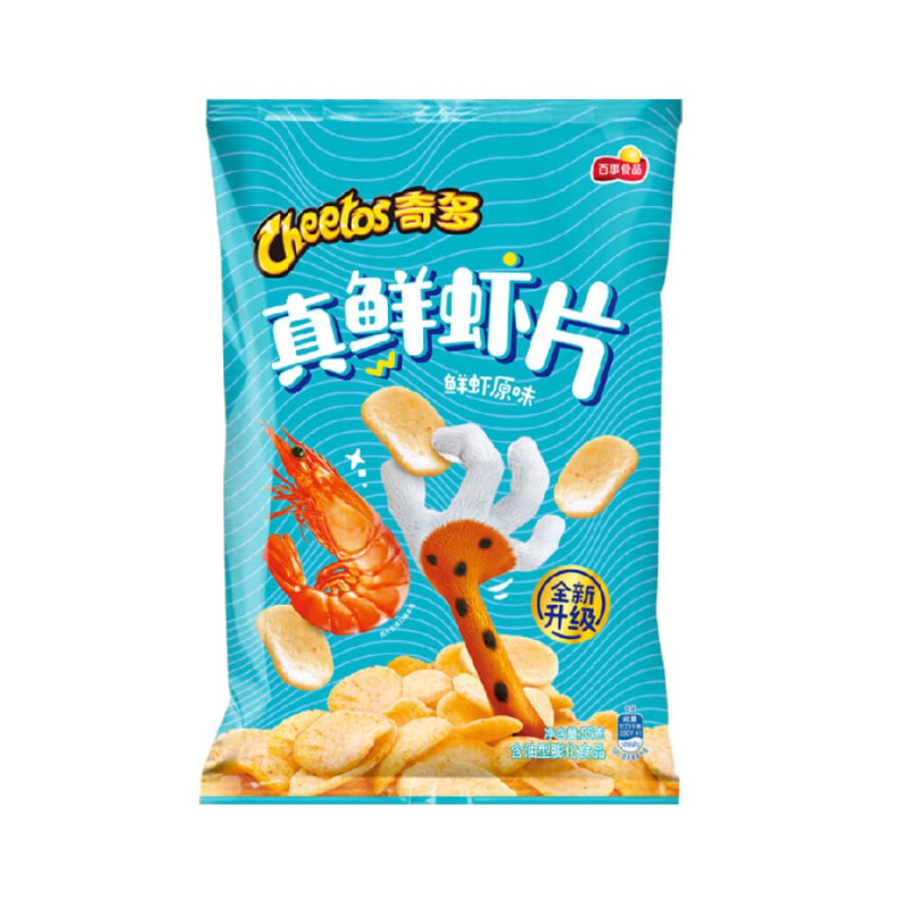 cheetos奇多真鲜虾片鲜虾原味55g1包零食小吃膨化食品