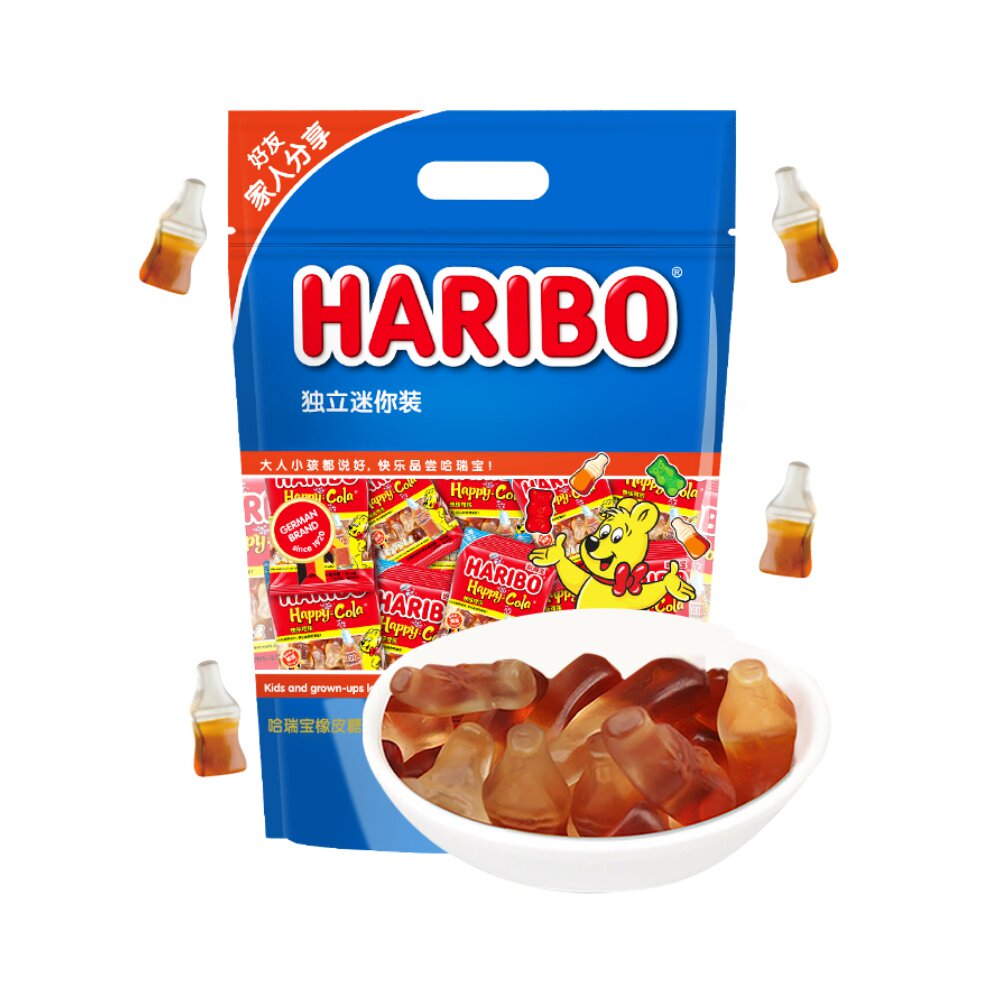德国哈瑞宝haribo小熊橡皮糖软糖可乐糖qq糖儿童糖果零食20g27袋
