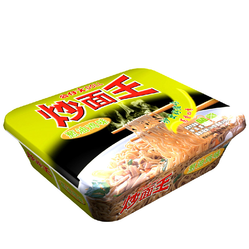公仔方便面拉面泡面炒面王葱油鸡味106g碗面方便面