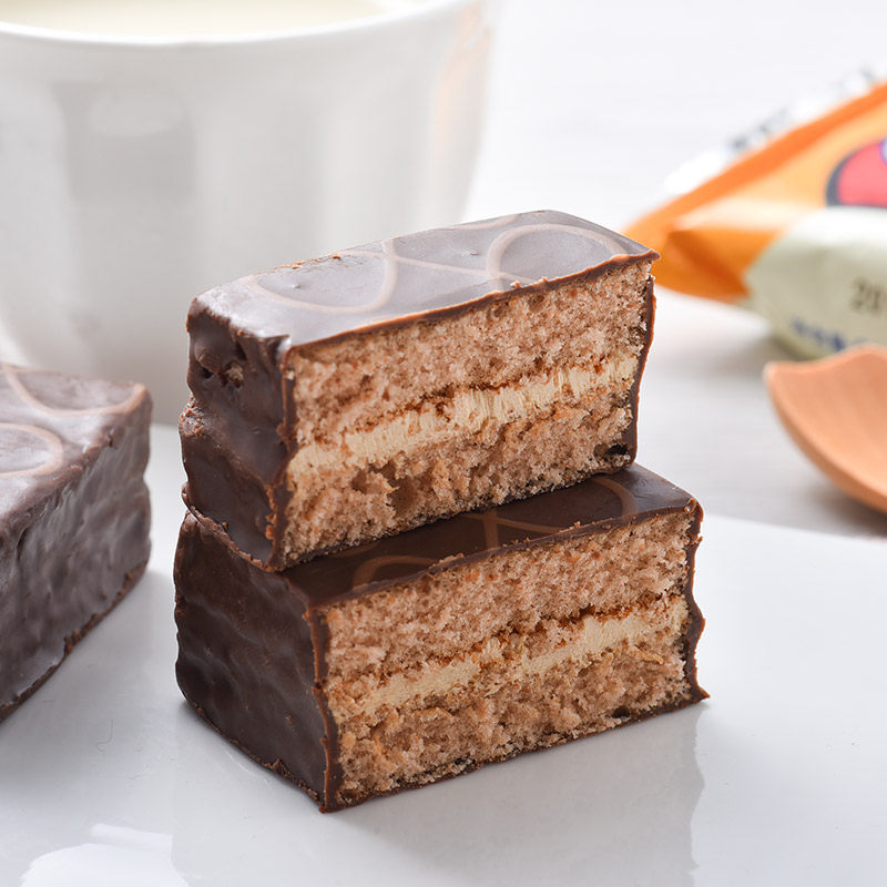 好丽友蛋糕摩卡巧克力2枚56g零食糕点点心小吃传统西式糕点