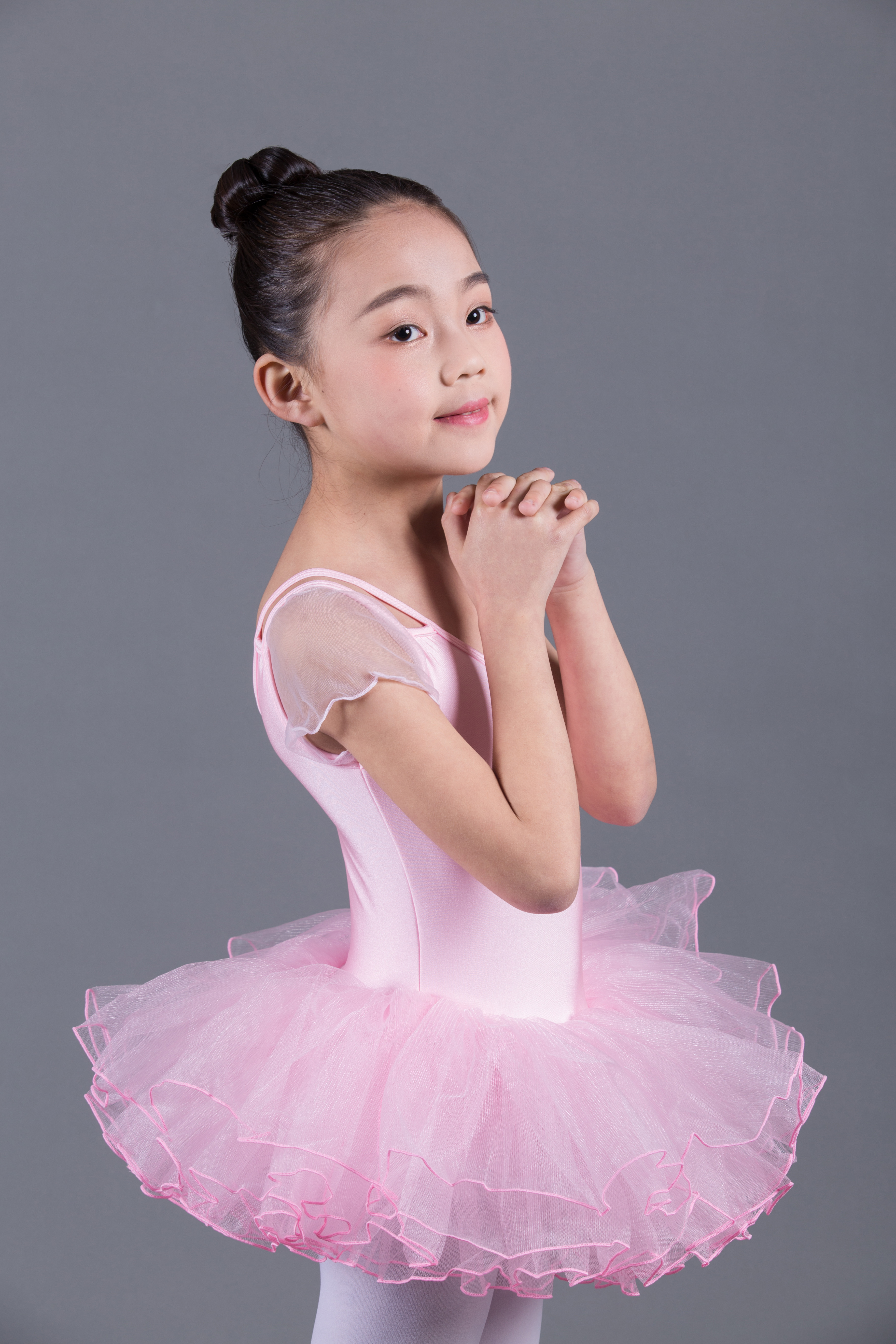 红雨舞蹈儿童女生芭蕾舞练功裙中小童连体纱裙芭蕾舞服