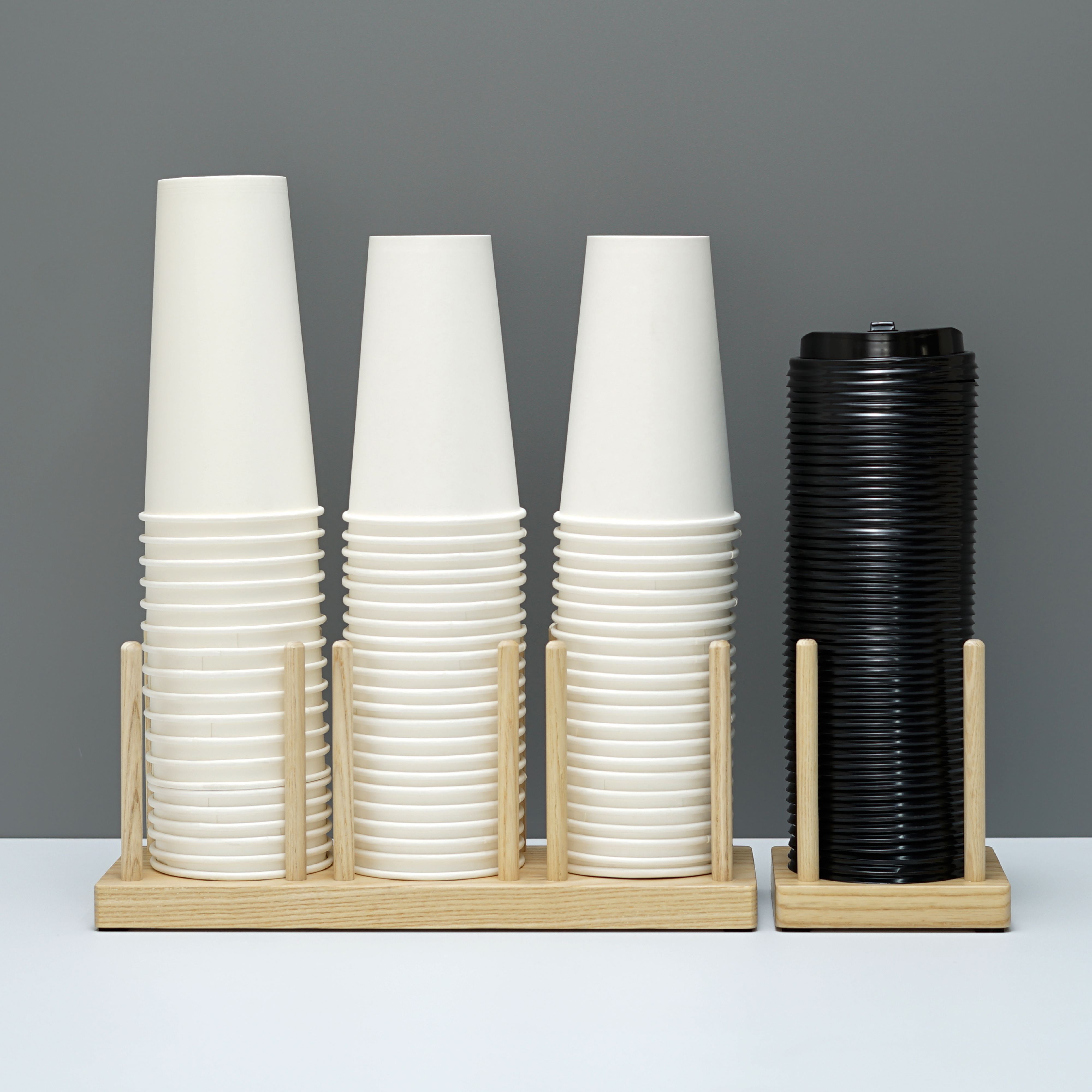 外带木家蛋糕滤纸架奶茶店吧台收纳一次性纸杯配套器具