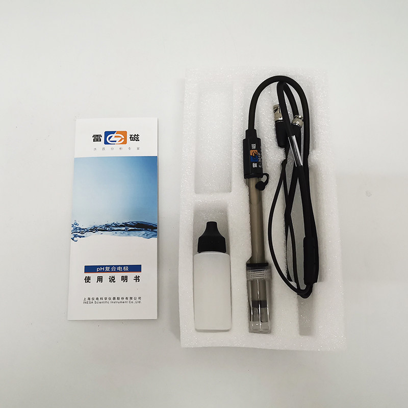 电极上海雷磁ph复合e201c实验室酸度ph计可其它仪表仪器