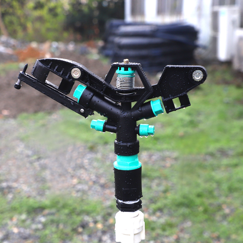 1寸塑料摇臂喷头喷嘴自动旋转园林农业灌溉塑料摇臂喷头