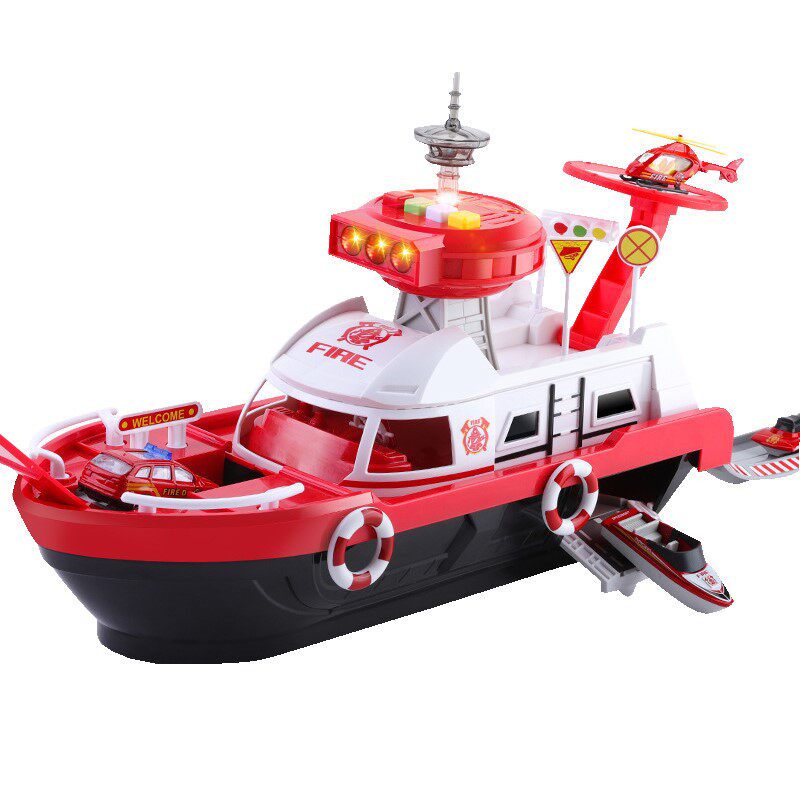 轮船潜水艇玩具儿童益智早教灯光故事快艇军舰电动