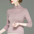 Woolen Sweater Women's 100 Pure Wool Bottomed Sweater With Half High Neck Long Sleeve Autumn And Winter New Style Sweater Foreign Style Sweater Woolen Sweater Women's 100 Pure Wool Bottomed Sweater With Half High Neck Long Sleeve Autumn And Winter New Style Sweater Foreign Style Sweater
