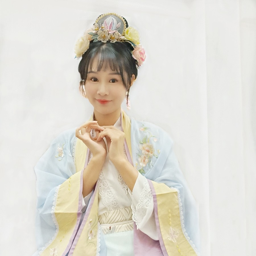 成品莲花网女冠发宋代花冠宋制汉配饰仙子头饰发饰