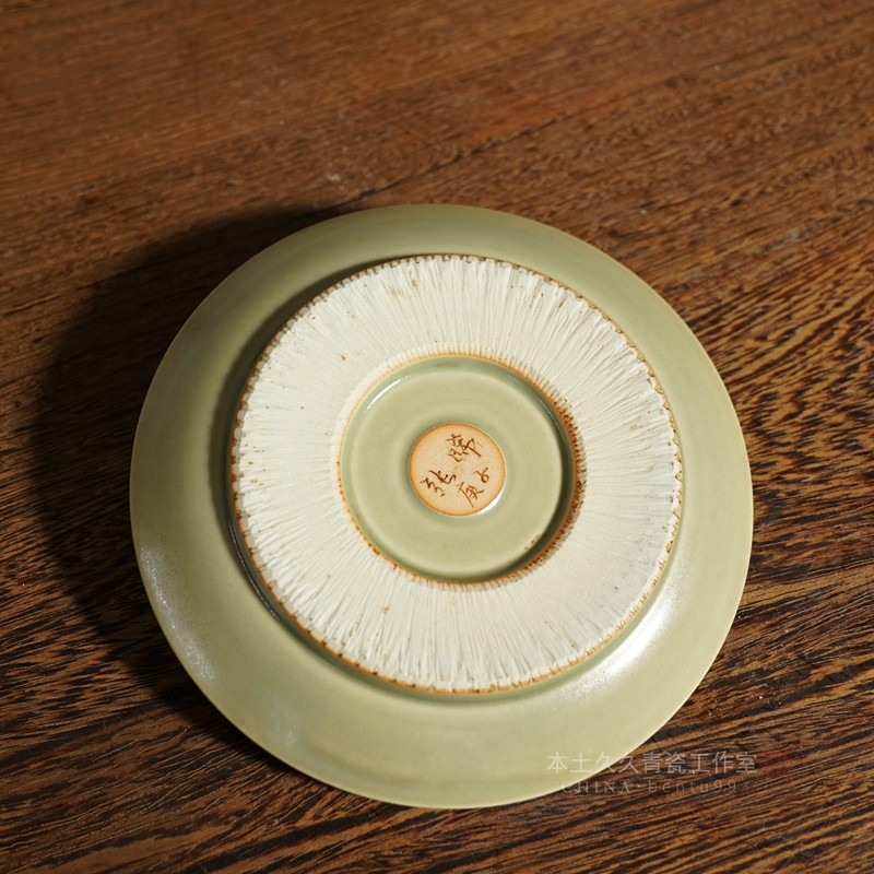 张晞龙窑柴烧婴戏壶龙泉青瓷手工茶具茶道