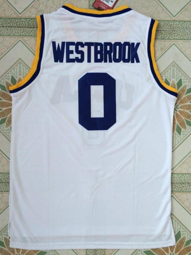 ncaa加州大学洛杉矶分校威斯布鲁克0号球衣蓝色篮球服