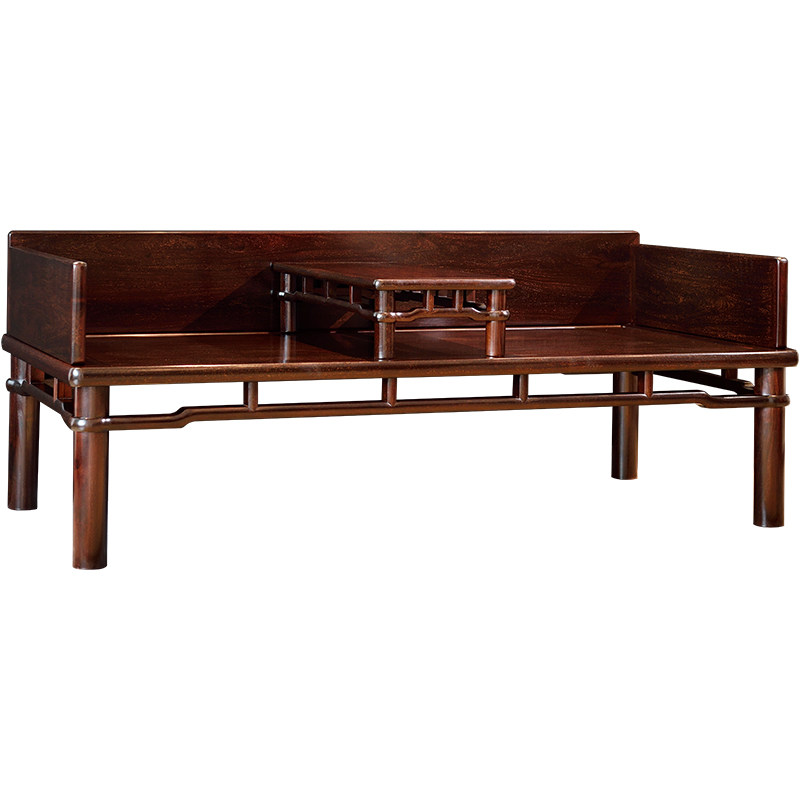 艺盟百胜赞比亚血檀罗汉床王世襄款明式三屏屏风独板罗汉床