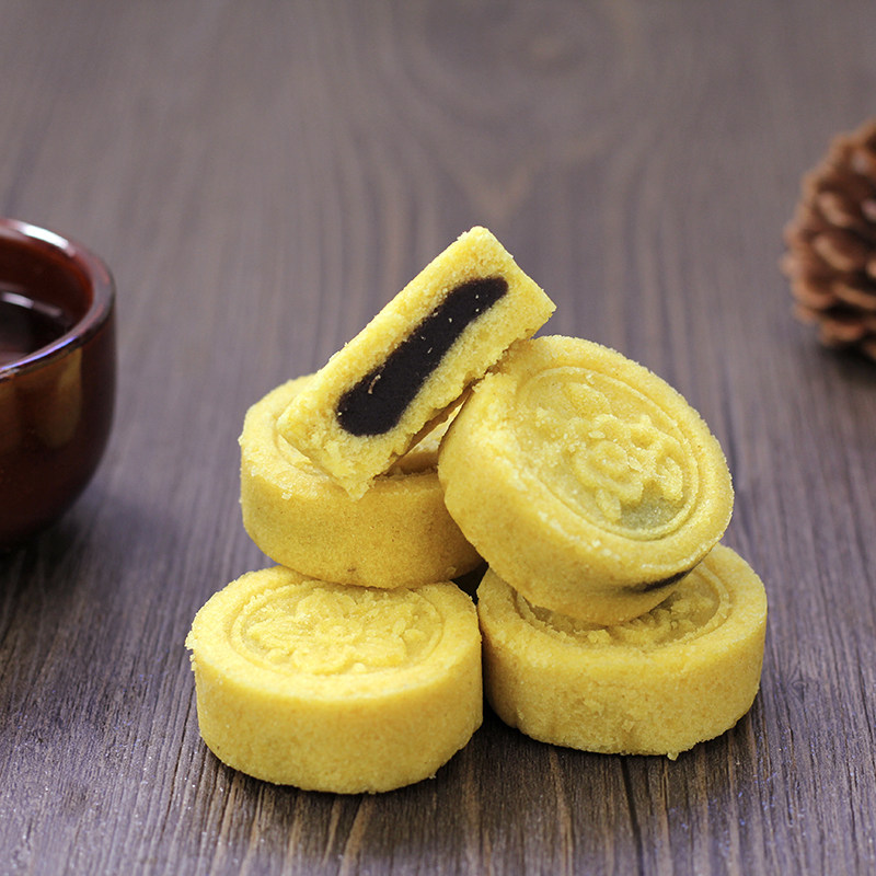 绿豆红豆夹心糕樟林绿豆潮汕特产糕点小吃180g传统中式糕点