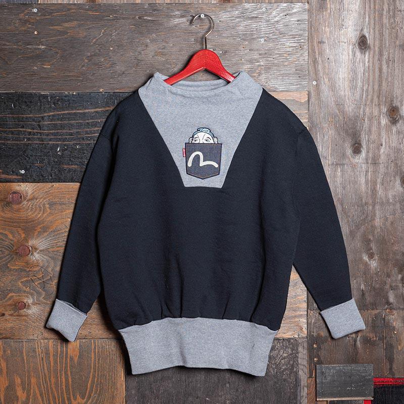 日本代购日版evisu福神长袖卫衣dennisswitchsweat卫衣