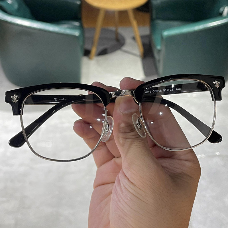 镜框精工tr90黑色眼镜镜架个性银边玳瑁金边眼镜架