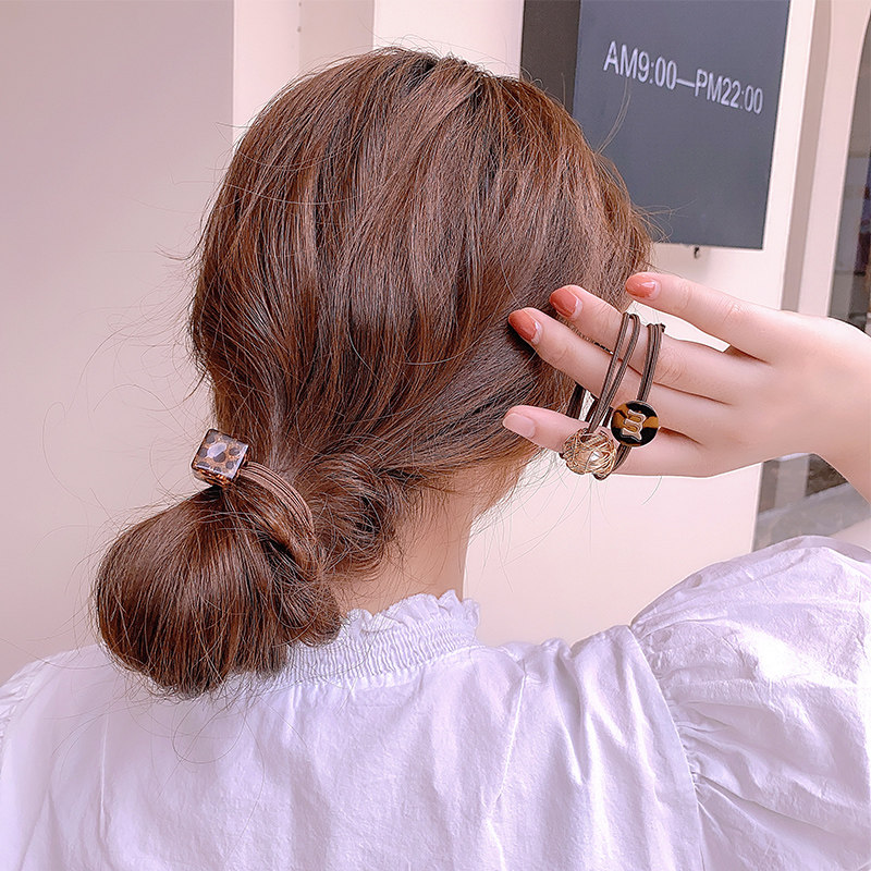 ins头绳网红森系皮筋女扎头简约气质头发日系发发饰