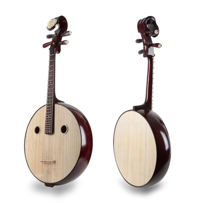 乐器星海大阮8521红色硬木钢品专业演奏民族阮