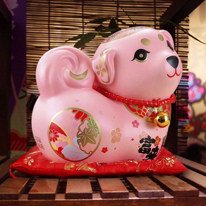 招旺财犬摆件保平平安风水工艺品客厅酒柜玄关摆件