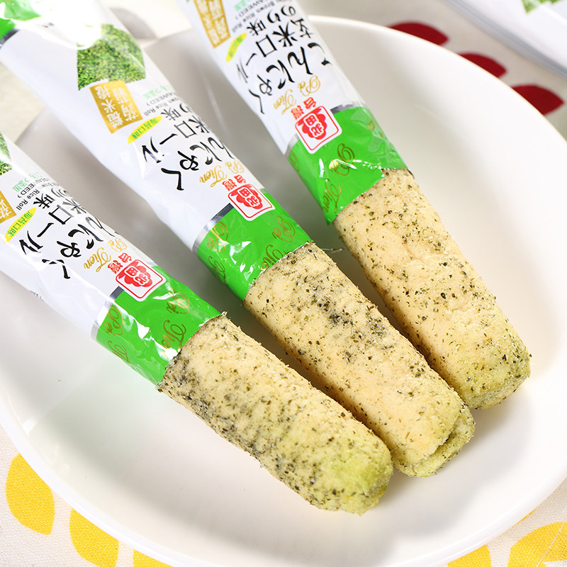 零食台湾进口北田蒟蒻糙米卷海口味160g粗粮膨化食品
