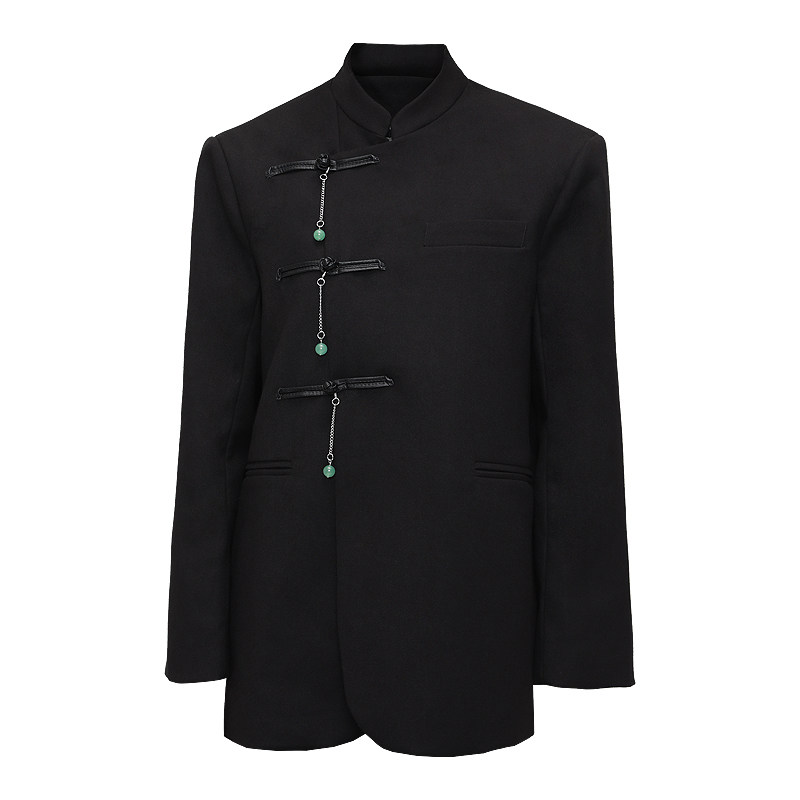 cuudiclab小众设计师立领盘扣西装新国风外套改良中山装男女同款