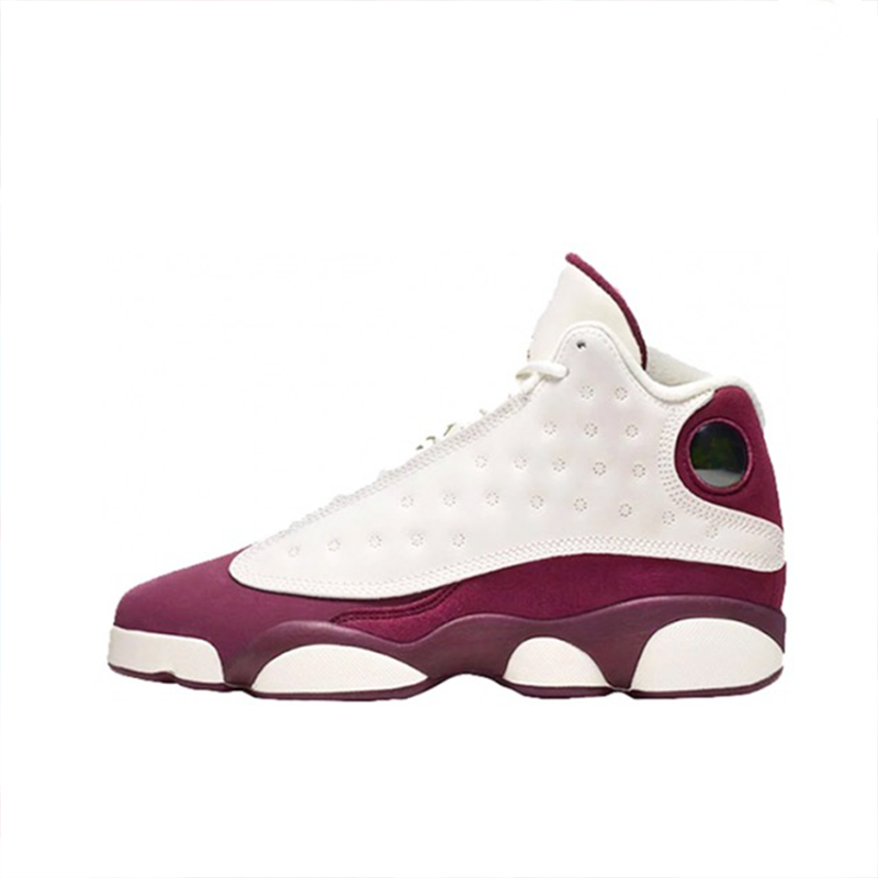 airjordanaj13hof白红波尔多酒红女鞋439358112篮球鞋