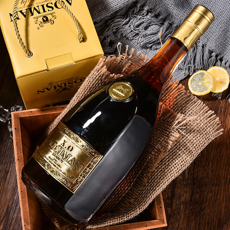 洋酒奥斯曼帝王白兰地xo调酒基酒鸡尾酒大瓶礼盒白兰地