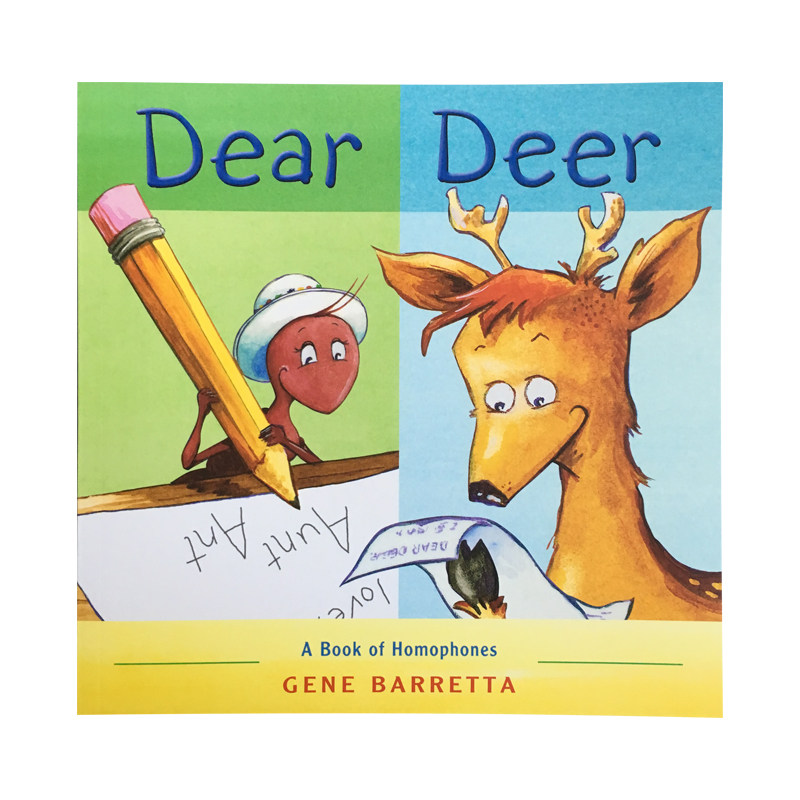 小鹿教你同音词 英文原版绘本 dear deer: a book of homophones 语法