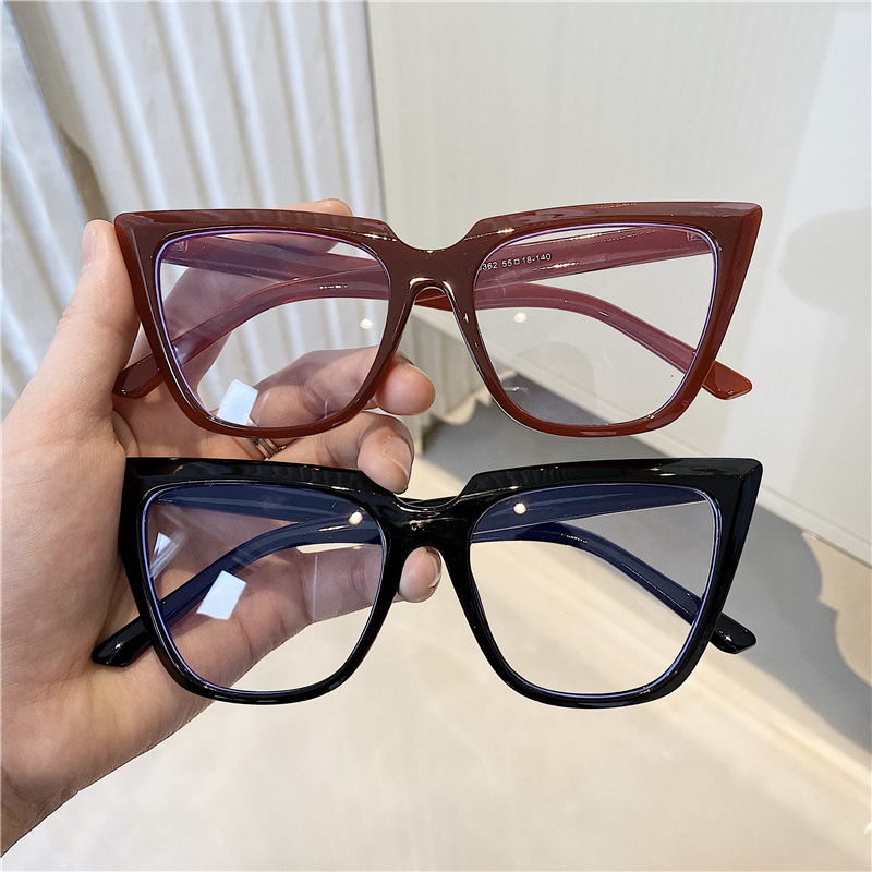 眼镜欧美风猫眼个性平光复古古时尚显三角形素颜定制成品光学镜