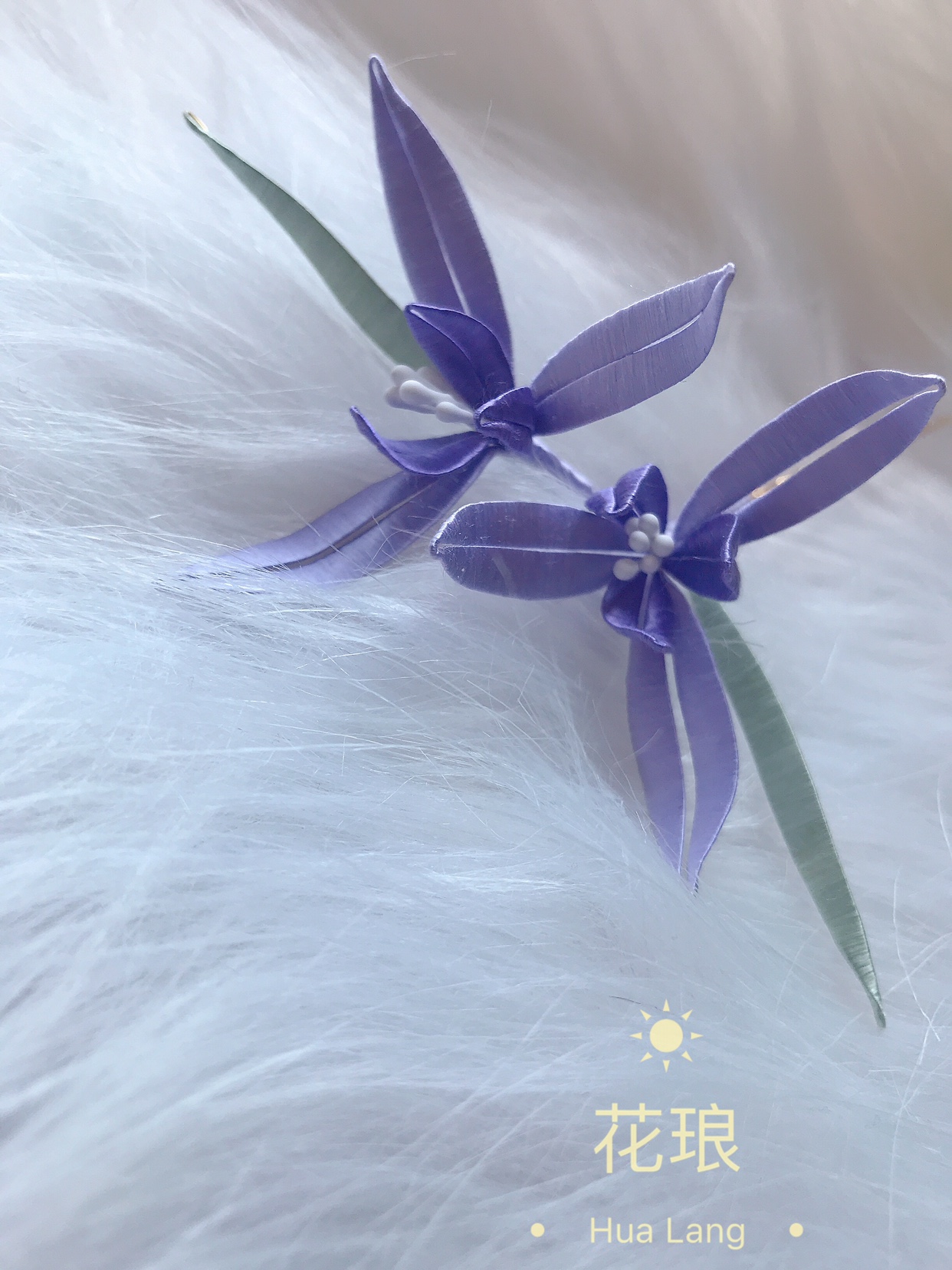 花琅缠花兰花古风汉服配饰发饰大白菜包邮其它饰品定制
