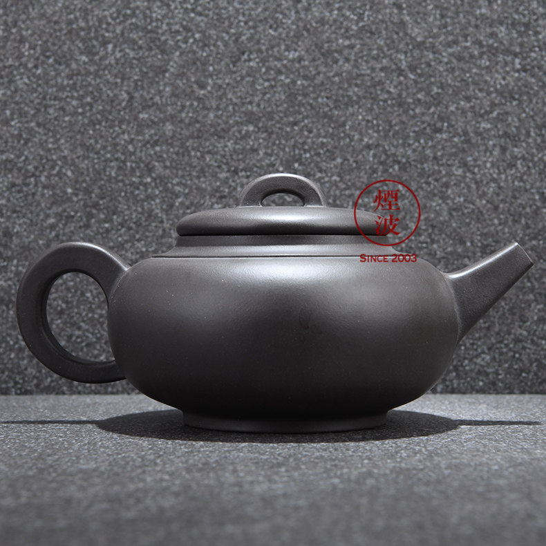 宜兴宜兴紫砂紫砂壶范俊手工制黑泥俊烽功夫功夫茶茶壶茶壶