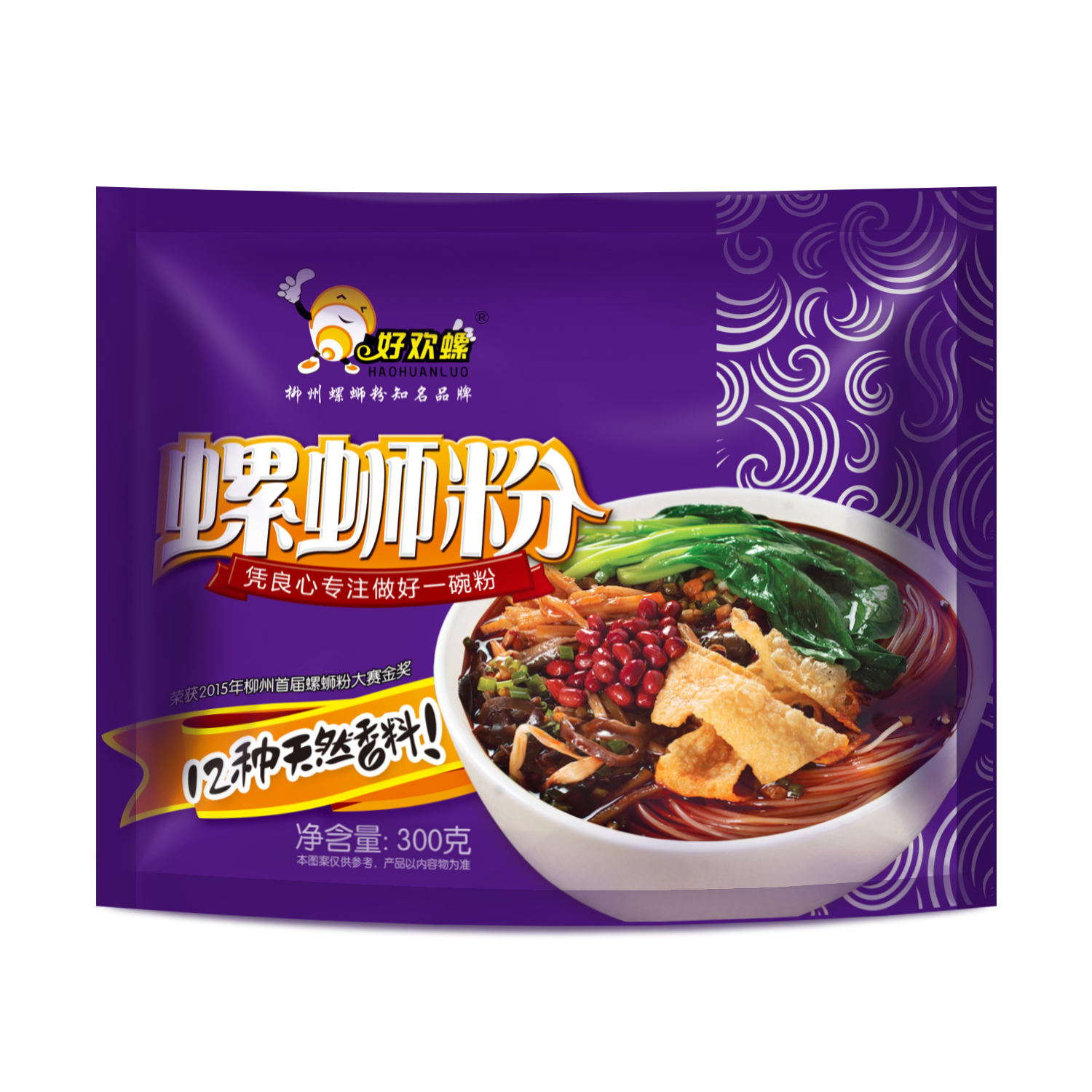 好欢螺螺蛳粉 广西特产 正宗柳州螺蛳粉 包邮螺蛳粉300g*5袋