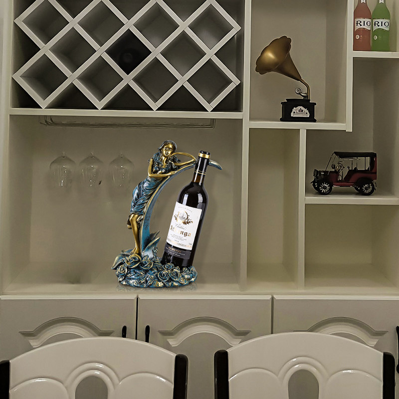美式创意红酒架家用现代简约摆件酒柜欧式电视柜葡萄酒架子装饰品