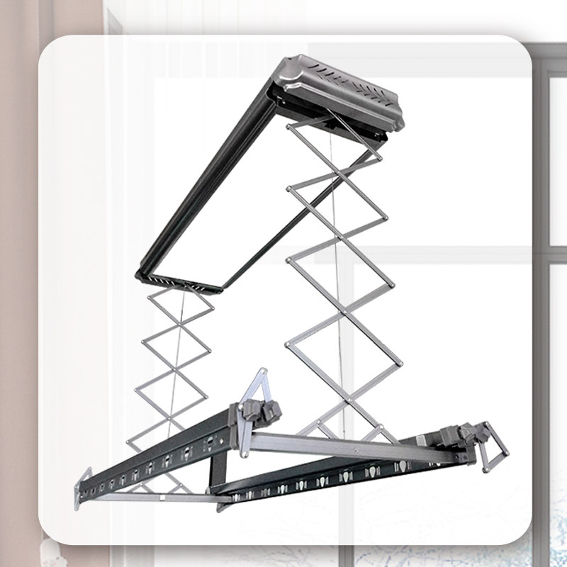 kfe电动晾衣架智能家用阳台遥控自动升降隐形智能晾衣架