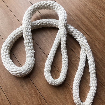 尼龙软吊绳两头双扣起重吊装带行车吊装绳1235吨白色圆形吊车吊带