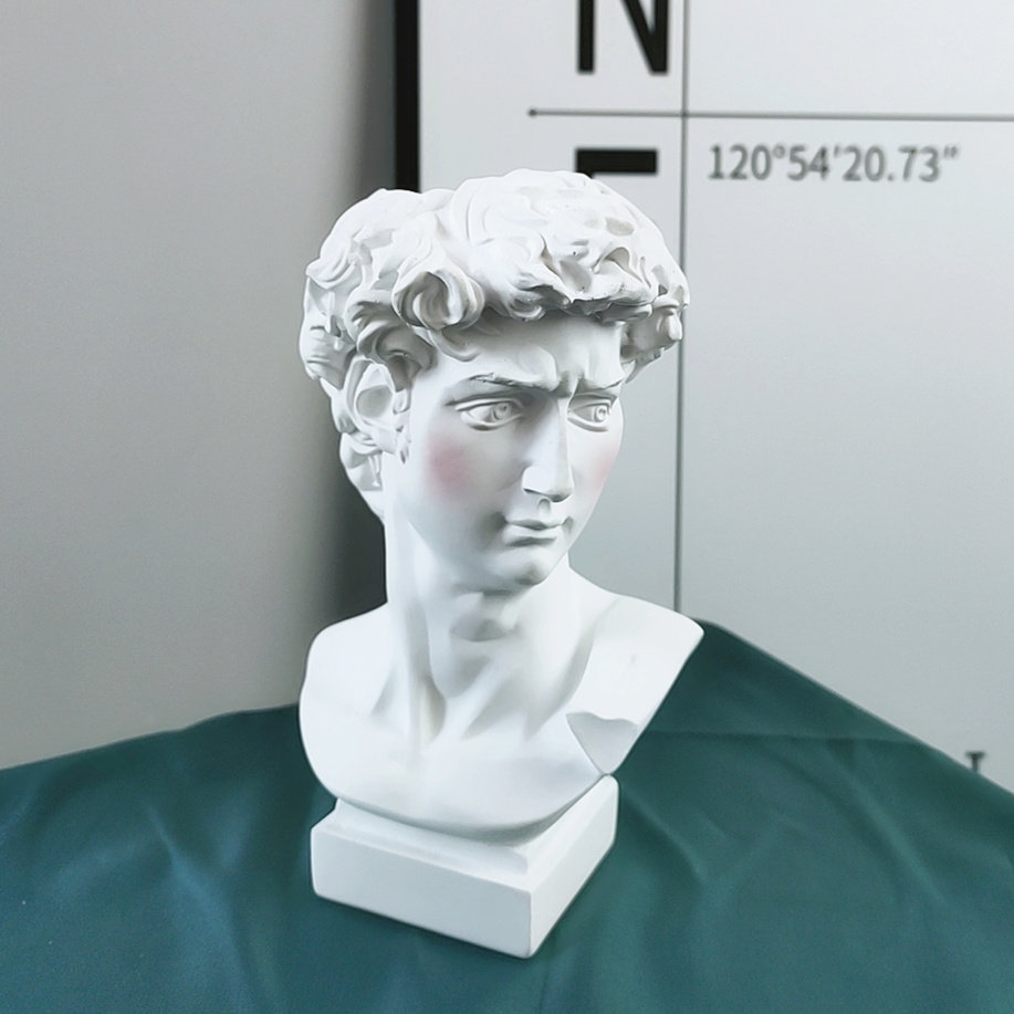 化妆ins韩风复古腮红大卫雕塑花瓶花瓶