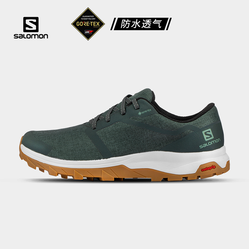 Salomon萨洛蒙户外男子徒步鞋防水登山鞋特大码OUTBOUND GTX