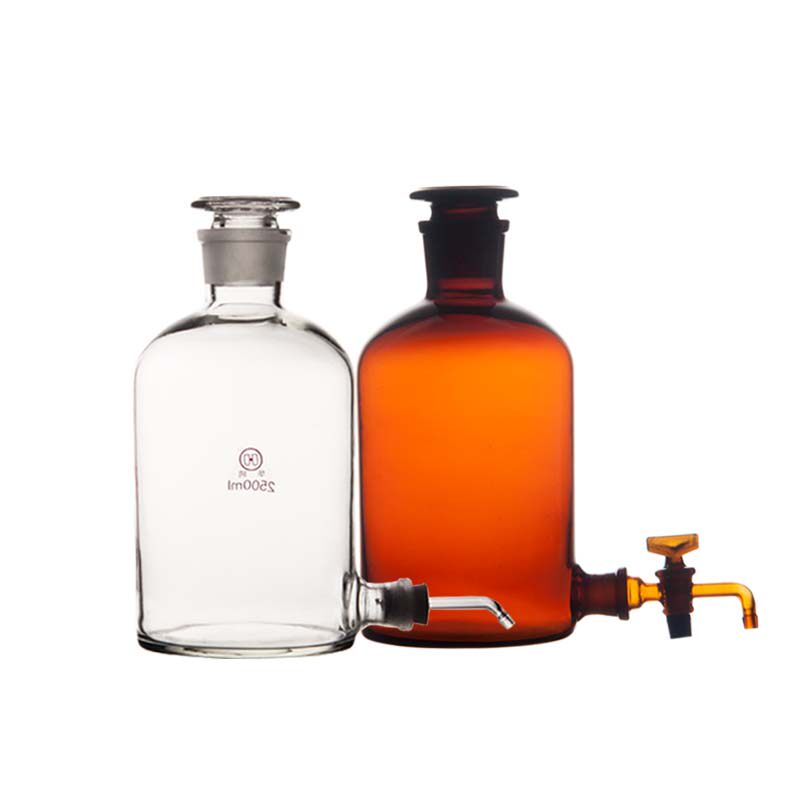 华鸥玻璃龙头2500放水水瓶5000下口10000蒸馏水瓶类