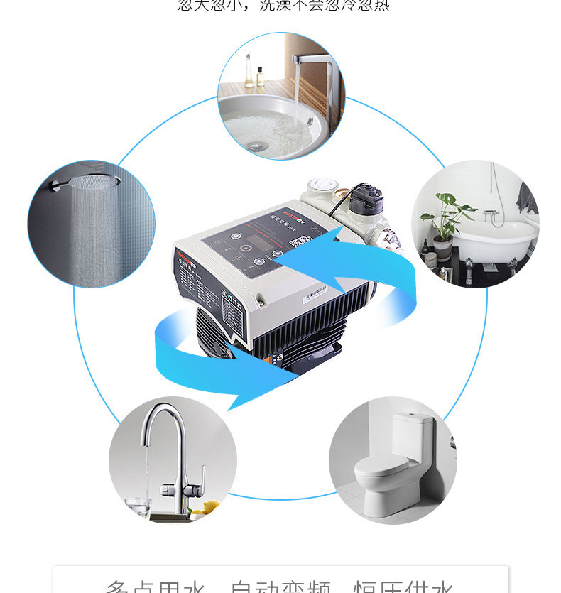 日井1wzb35402水泵恒压供水变频全自动家用静音自来水水泵