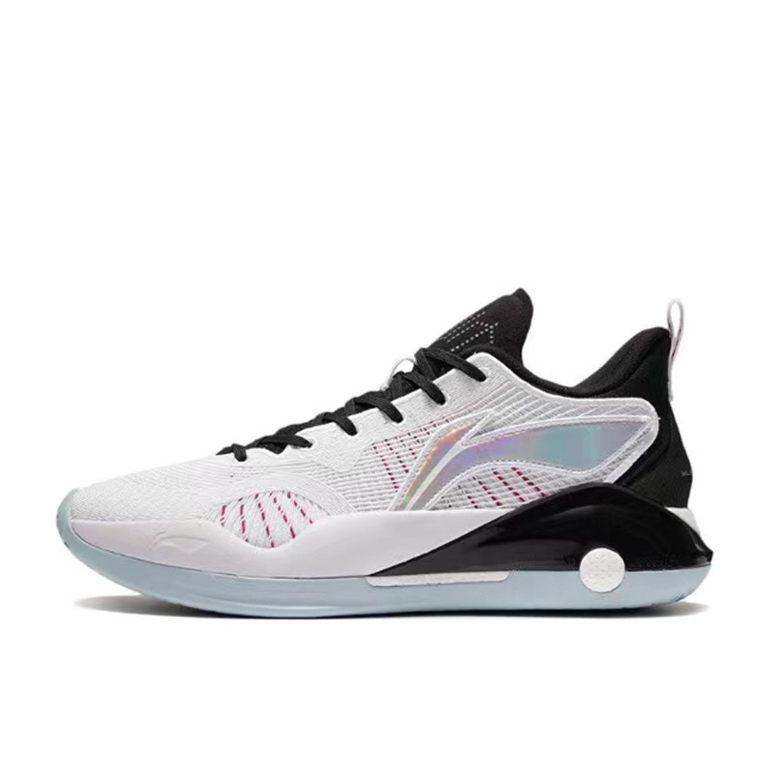 热爱体育lining李宁驭帅v2白黑减震防滑篮球篮球鞋