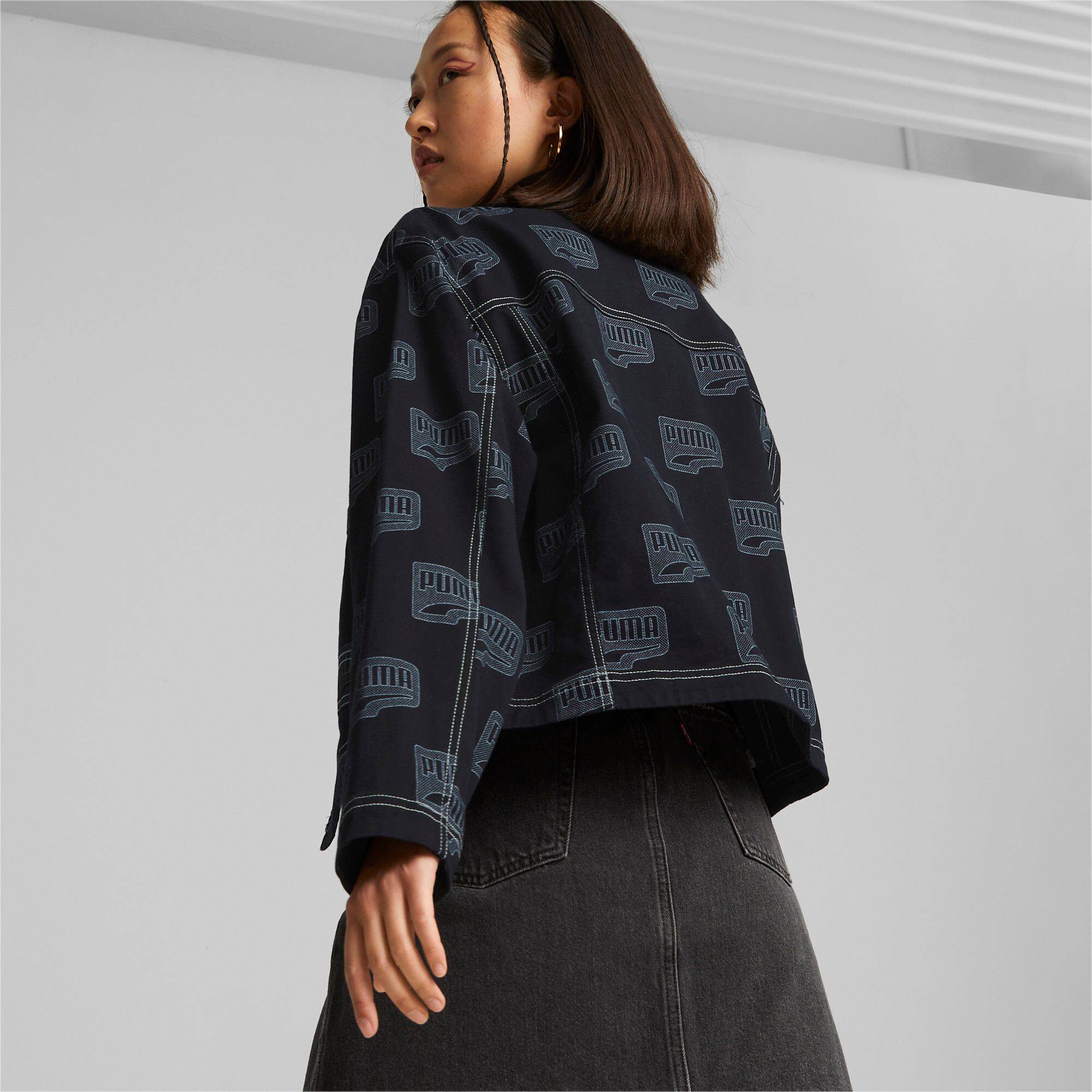 puma彪马官方女子休闲翻领教练夹克外套downtown运动茄克